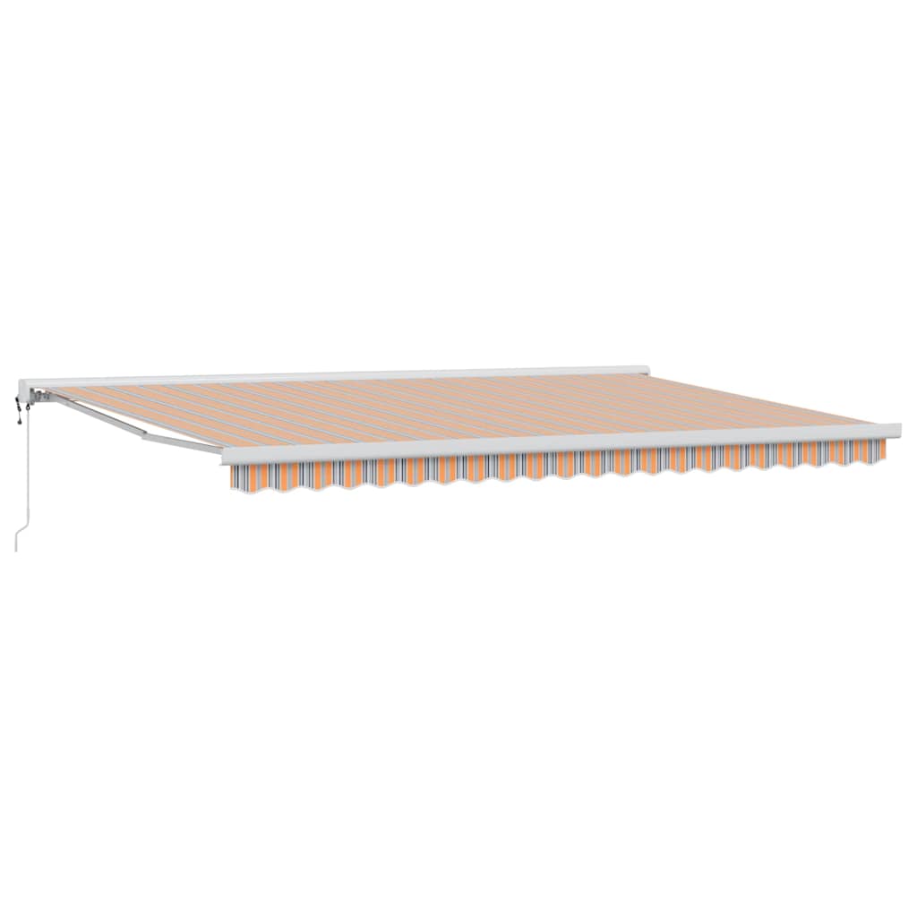 Einziehbare Markise Mehrfarbig 500 × 300 cm Stoff, Metall