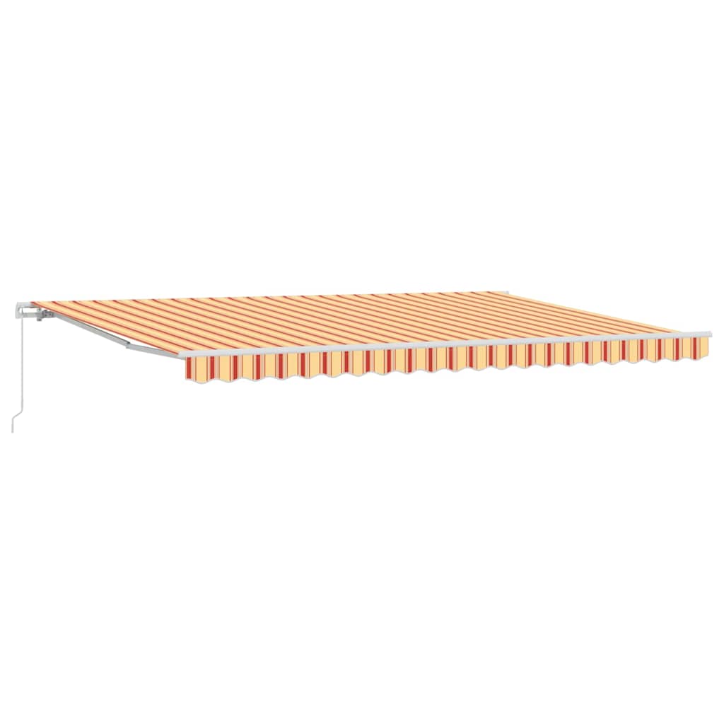Einziehbare Markise Gestreift Gelb und Orange 500 x 300 cm