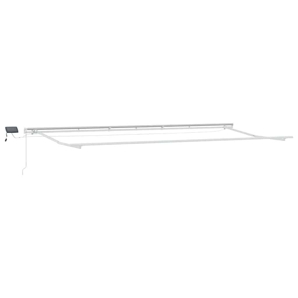 Einziehbare Markise Mehrfarbig 600 x 300 cm Stoff und Stahl