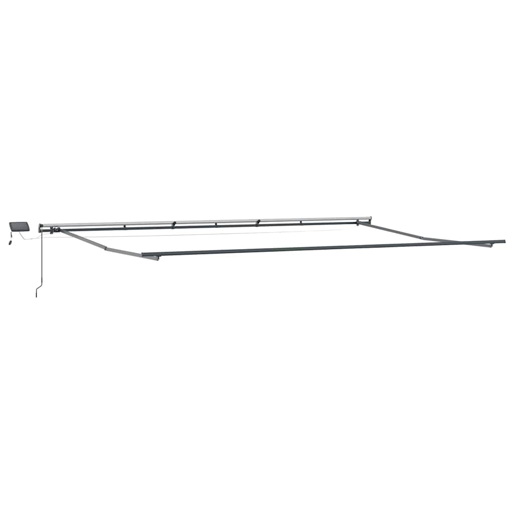 Einziehbare Markise Weiß 600 x 300 cm Stoff