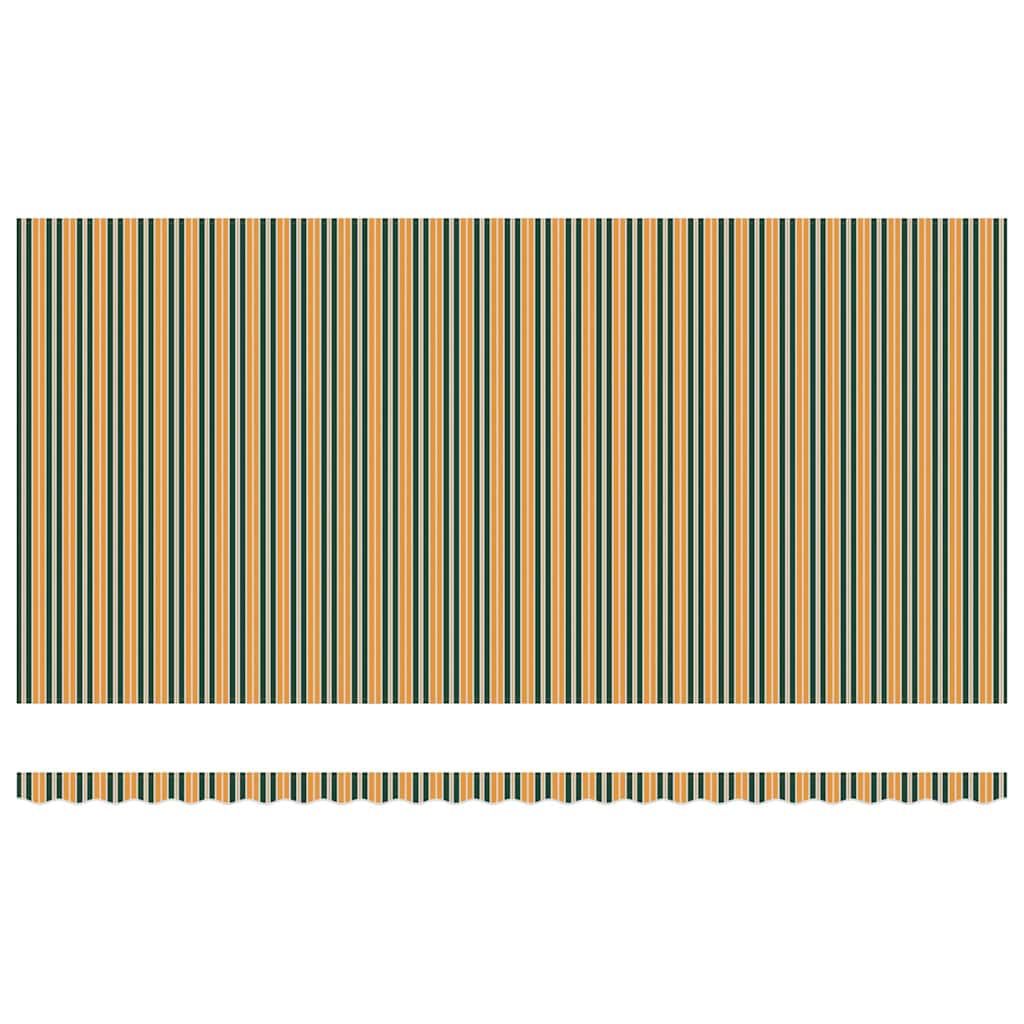 Einziehbare Markise Grün und Gelb 600 x 300 cm