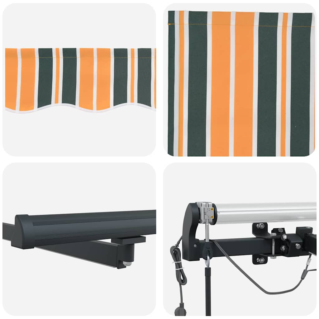 Markisenstoff mit Grün und Gelb 600 x 300 cm Polyester