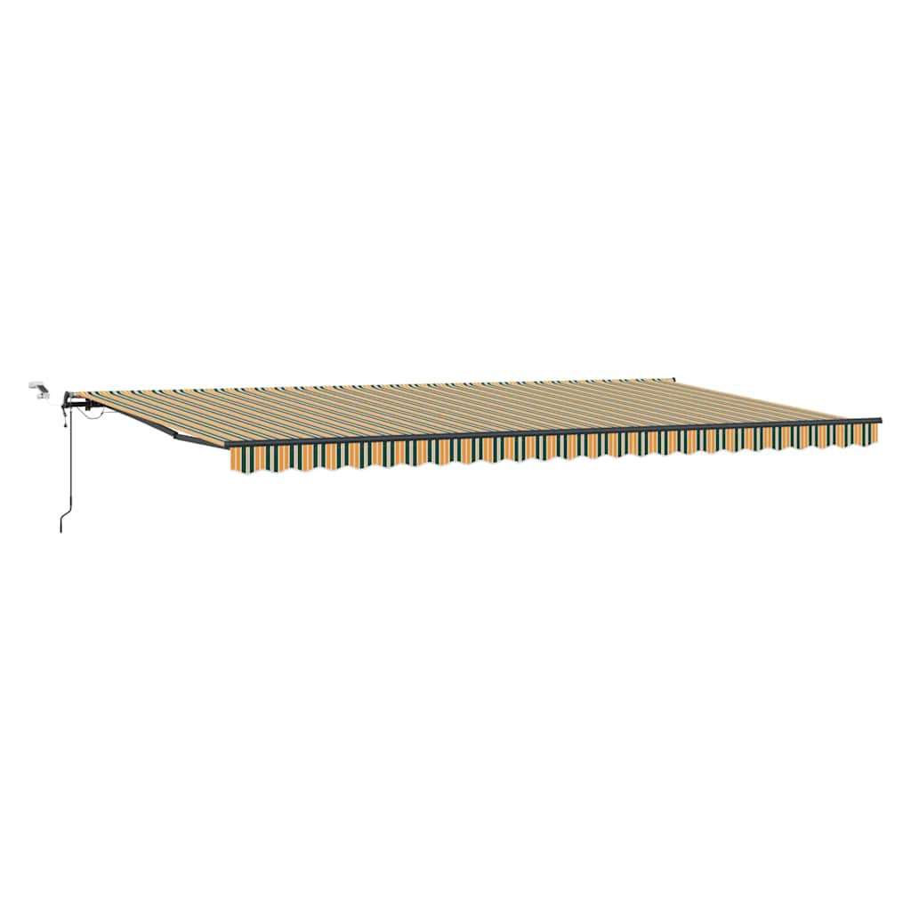Markisenstoff mit Grün und Gelb 600 x 300 cm Polyester