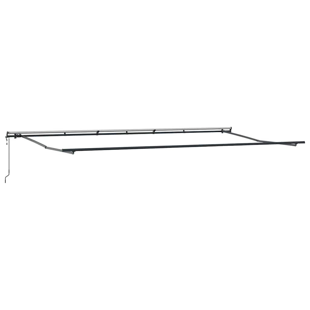 Einziehbare Markise Orange und Braun 600 x 350 cm