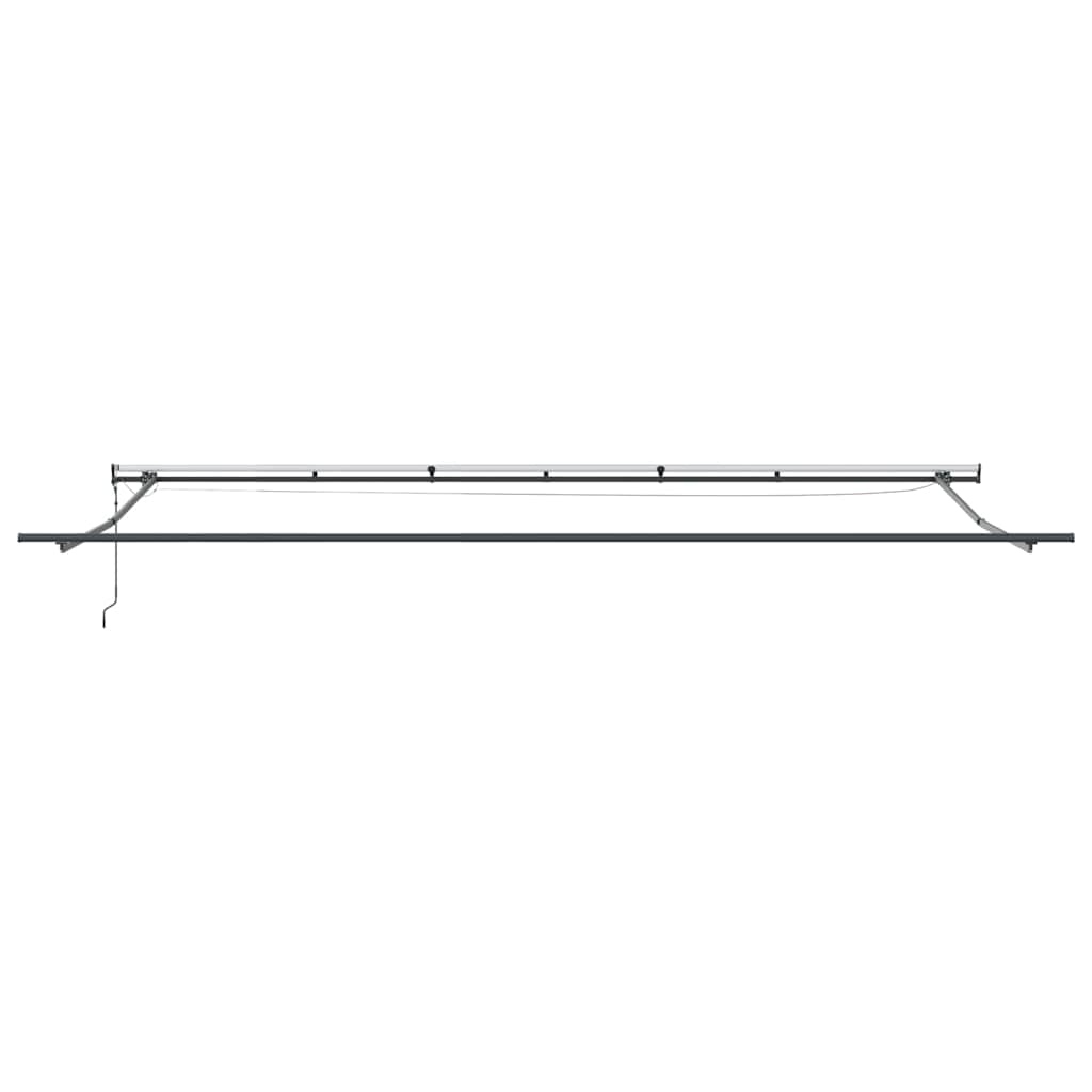 Einziehbare Markise mit Gelb und Orange 600 x 350 cm Stoff