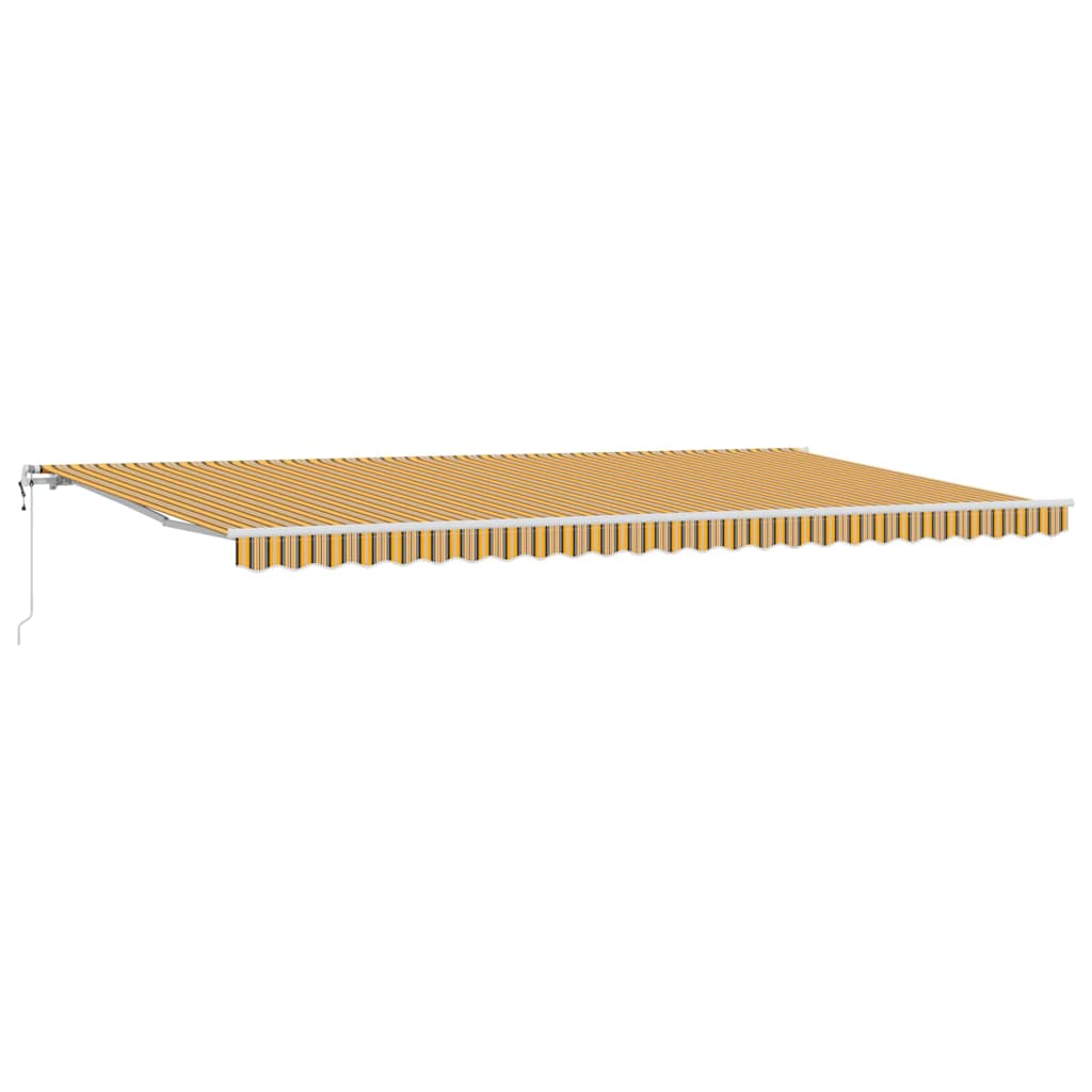 Einziehbare Markise Mehrfarbig 600 x 350 cm Stoff