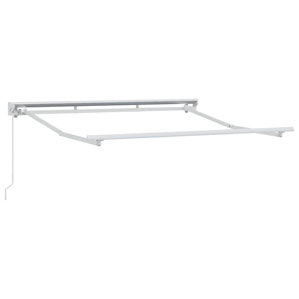 Markisenrahmen Weiß 2,5 x 2 m Pulverbeschichteter Stahl