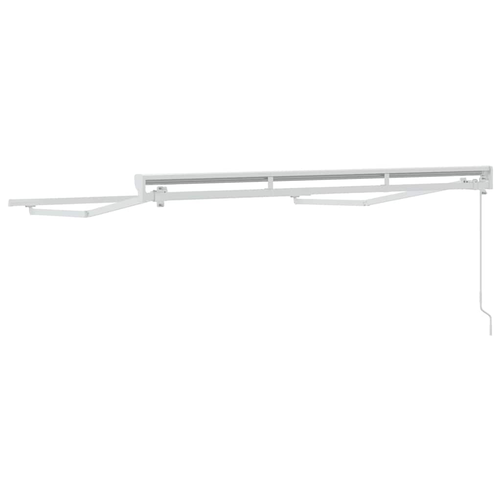 Markisenrahmen Weiß 2,5 x 2 m Pulverbeschichteter Stahl