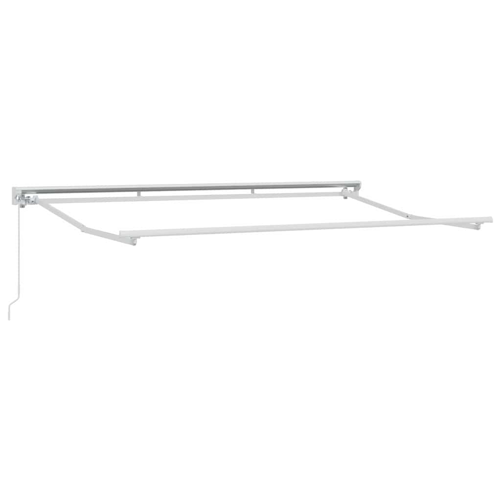 Markisenrahmen Weiß 3,5 x 2 m Pulverbeschichteter Stahl