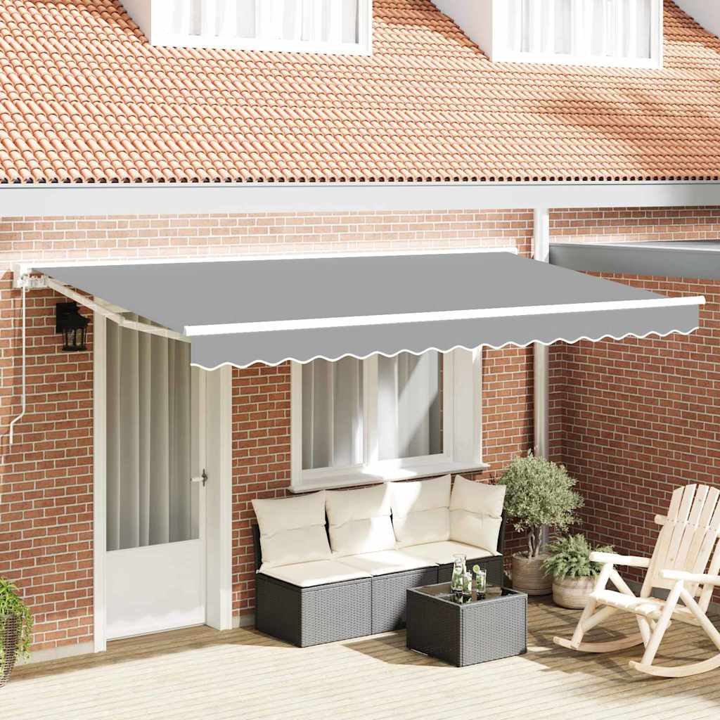 Markisenrahmen Weiß 4 x 2 m Pulverbeschichteter Stahl