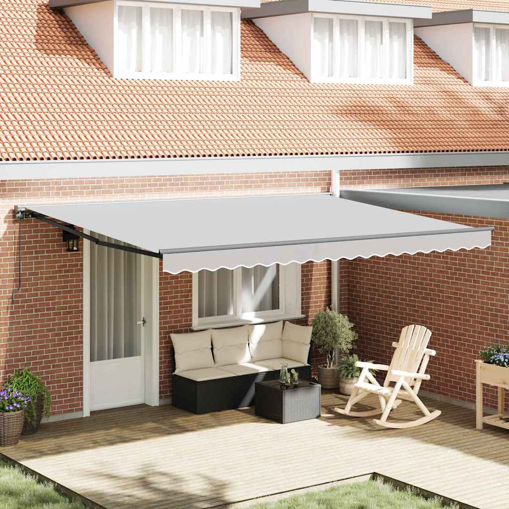 Markisenrahmen Anthrazit 4,5 × 3 m Pulverbeschichteter Stahl