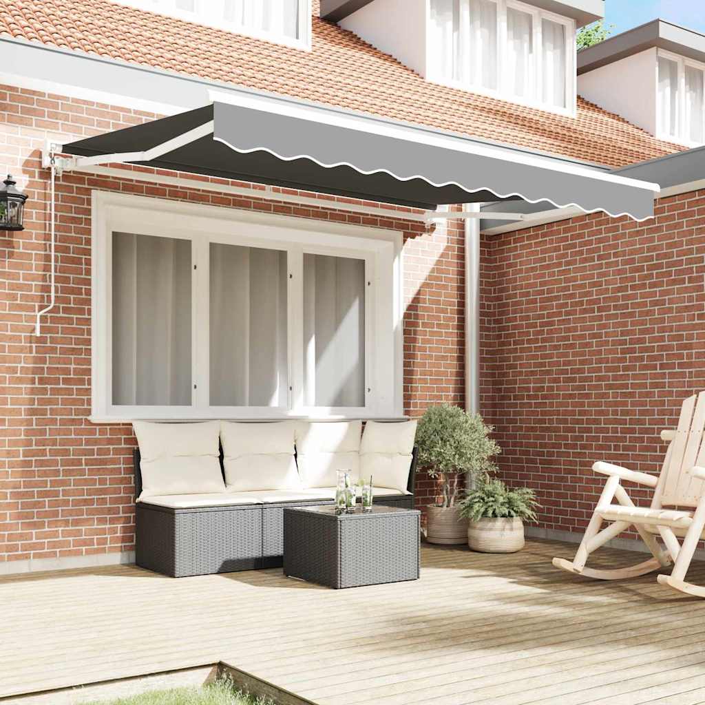 Markisenrahmen Weiß 2,5 x 2 m Pulverbeschichteter Stahl