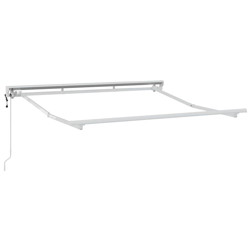 Markisenrahmen Weiß 2,5 x 2 m Pulverbeschichteter Stahl