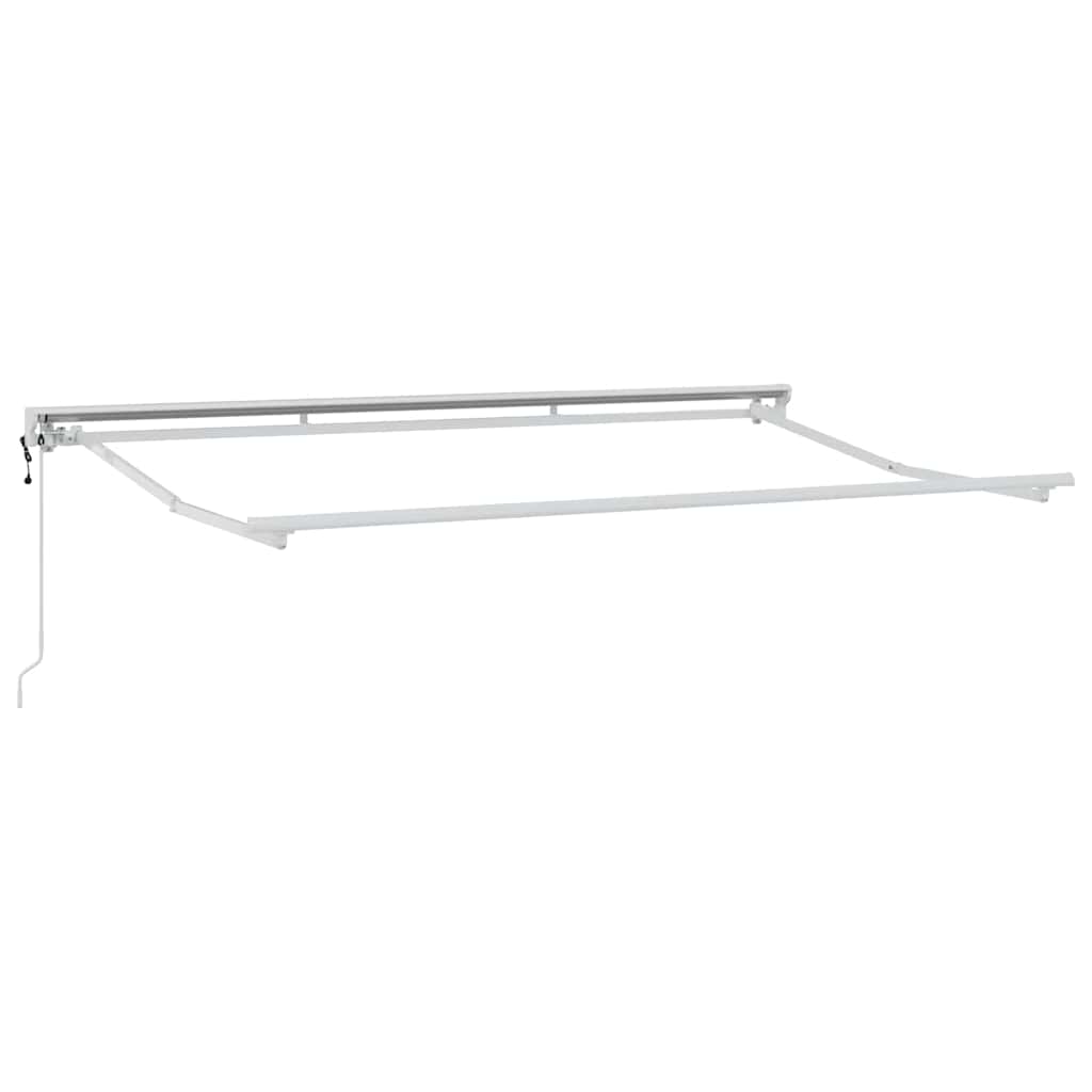 Markisenrahmen Weiß 3,5 x 2 m Pulverbeschichteter Stahl