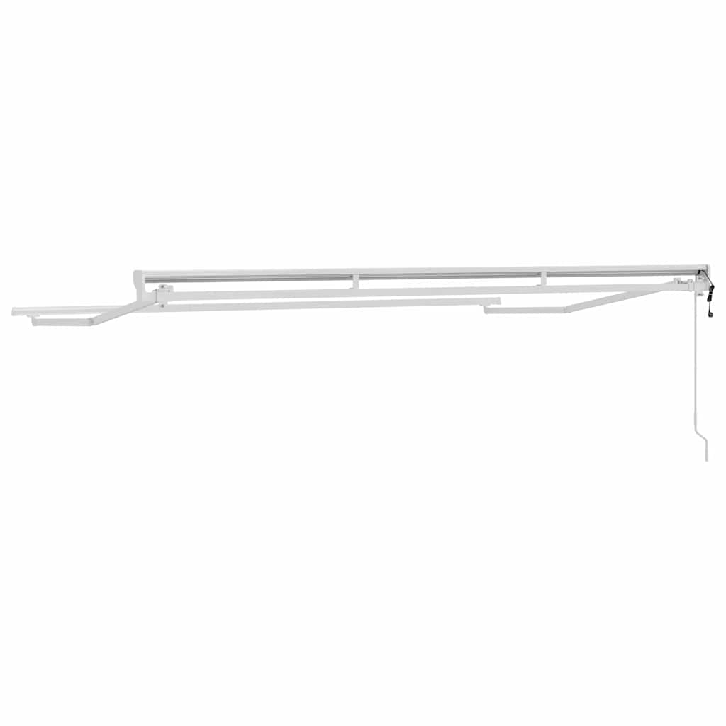 Markisenrahmen Weiß 3,5 x 2 m Pulverbeschichteter Stahl