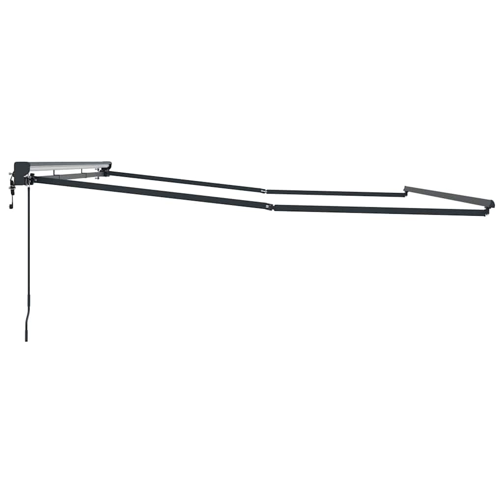 Markisenrahmen Anthrazit 4,5 × 3 m Pulverbeschichteter Stahl