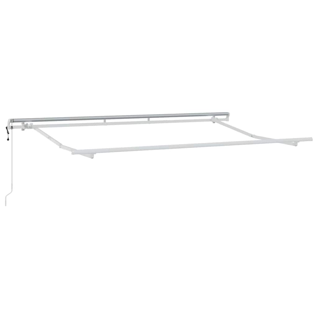 Markisenrahmen Weiß 3,5 x 2 m Metall
