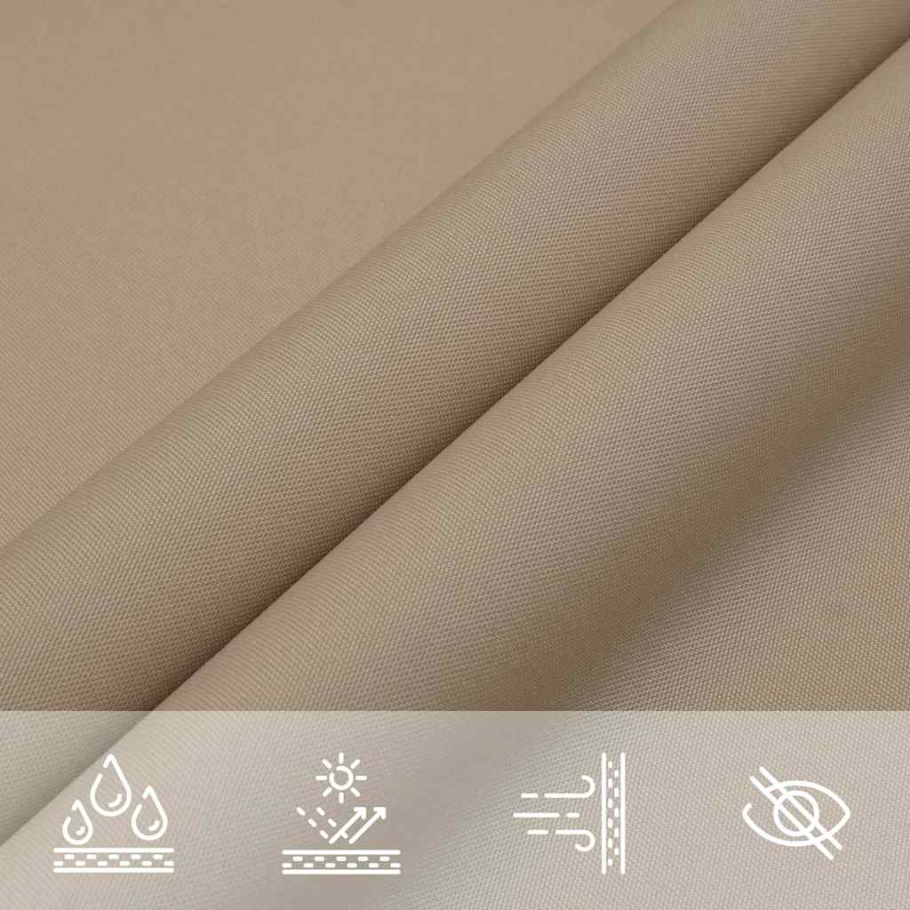 Sonnensegel Taupe 2x2x2 m 100% Polyester Oxford