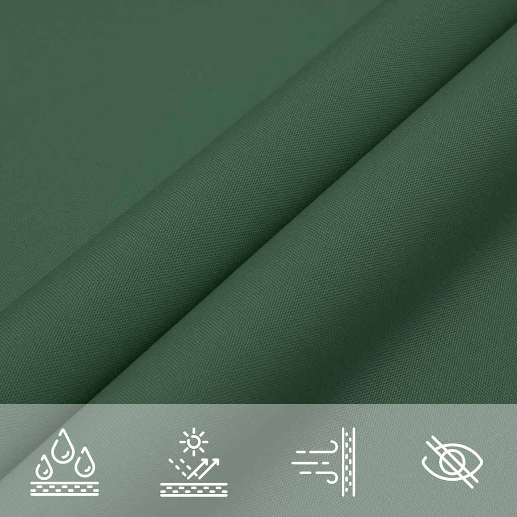 Sonnensegel Dunkelgrün 7x5x5 m 100% Polyester Oxford