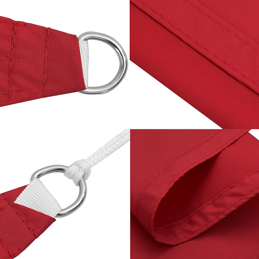 Sonnensegel Rot 2x2x2 m 100% Polyester Oxford