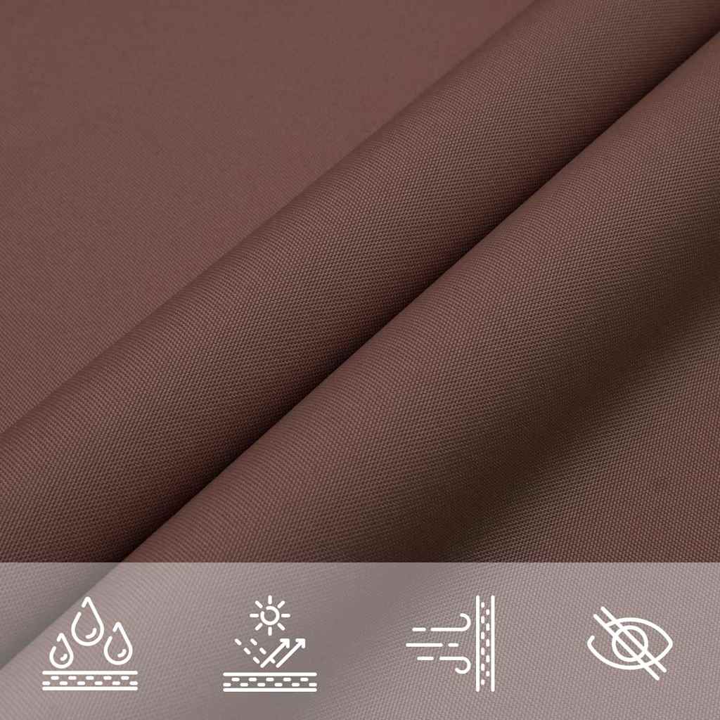 Sonnensegel Braun 2x2x2 m 100% Polyester Oxford