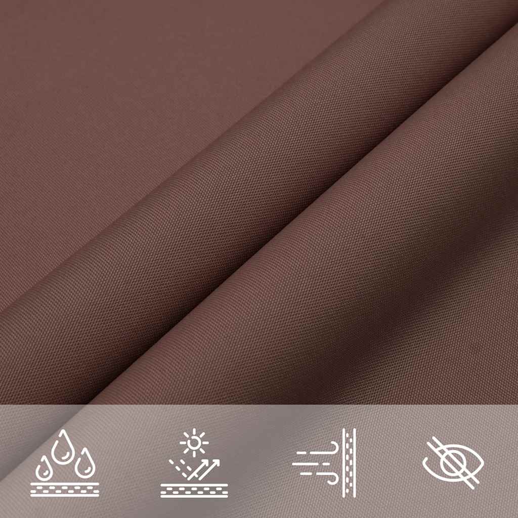 Sonnensegel Braun 7x5x5 m 100% Polyester Oxford