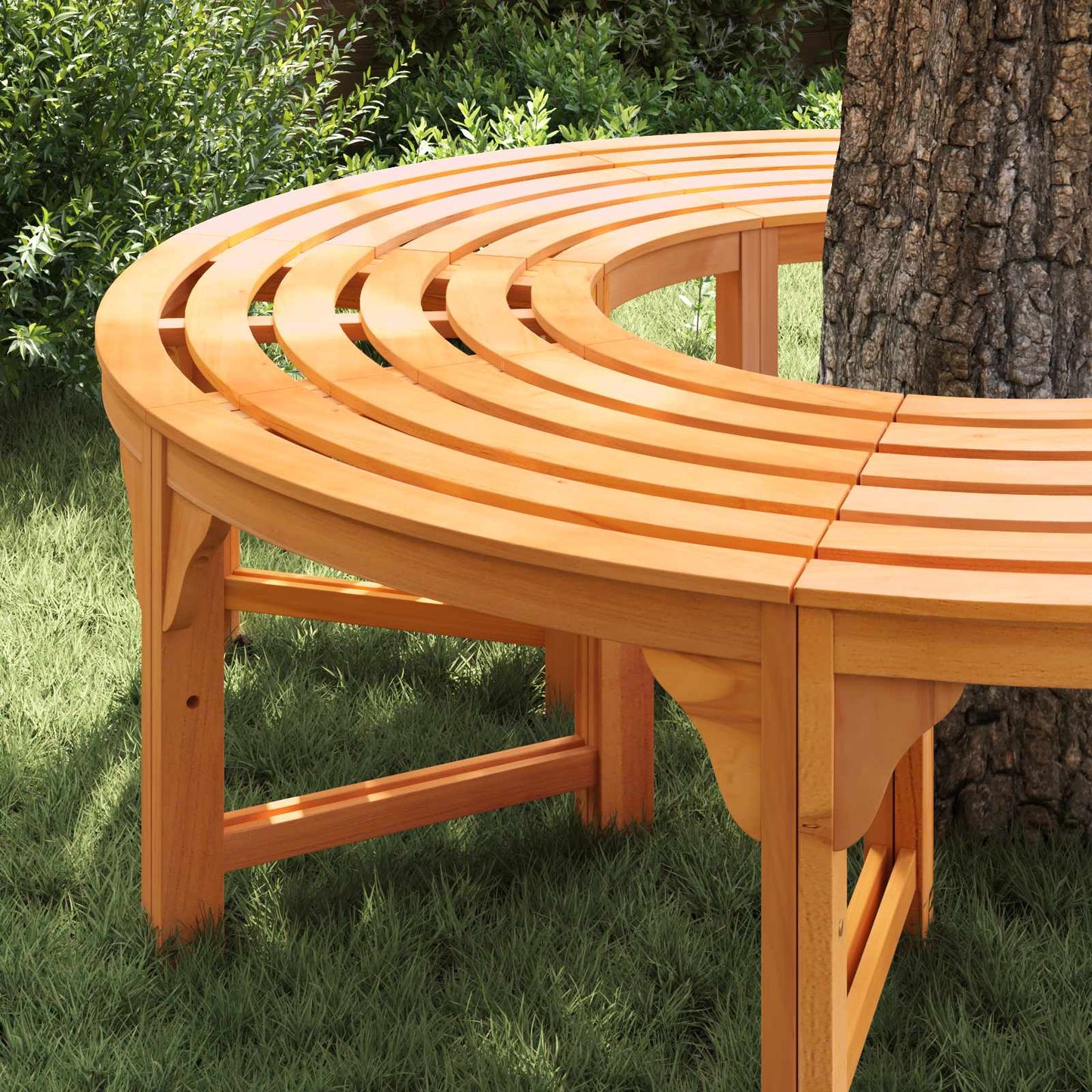 Baumbank 2 pcs Natur 160 x 80 x 45cm Massives Eukalyptus Holz