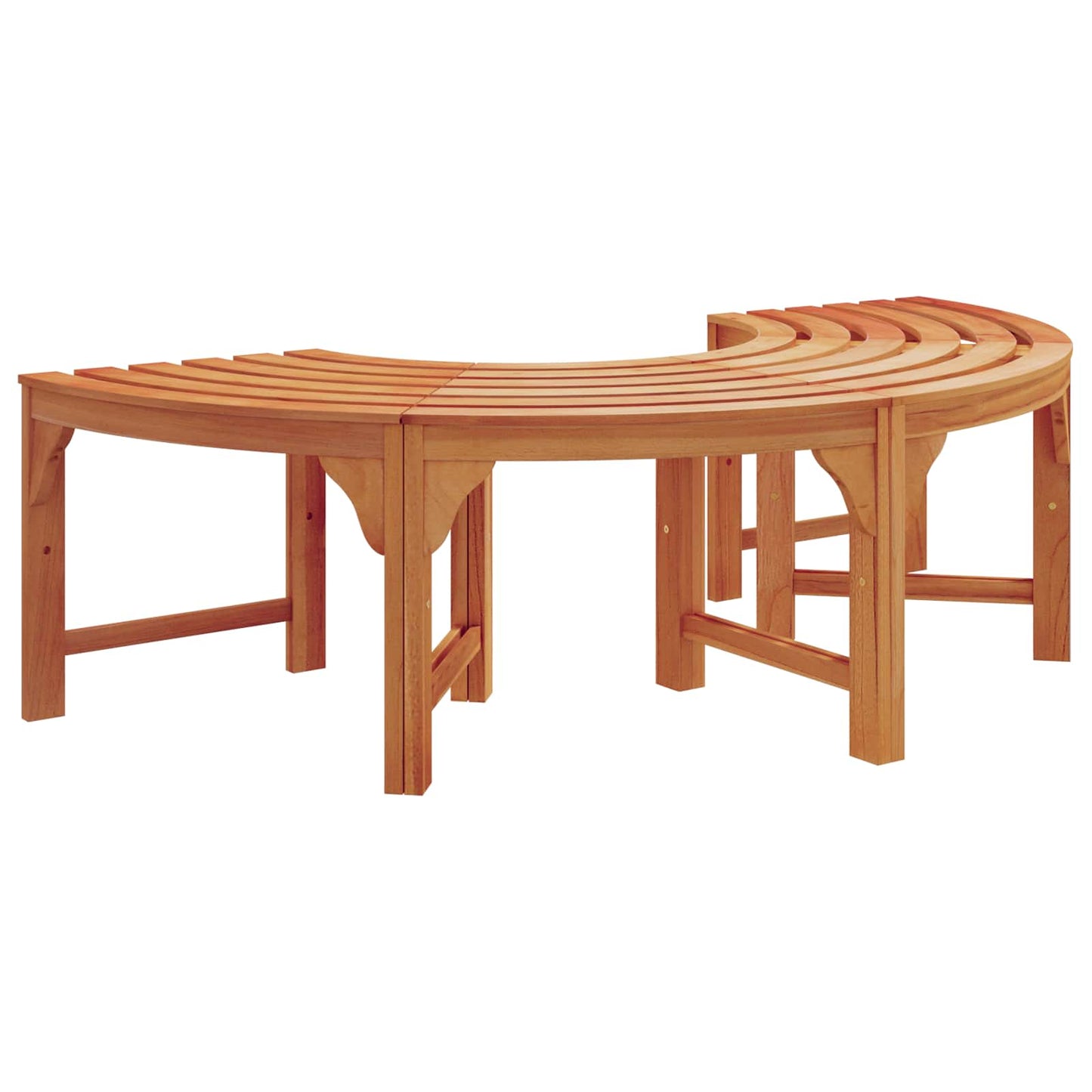 Baumbank 2 pcs Natur 160 x 80 x 45cm Massives Eukalyptus Holz