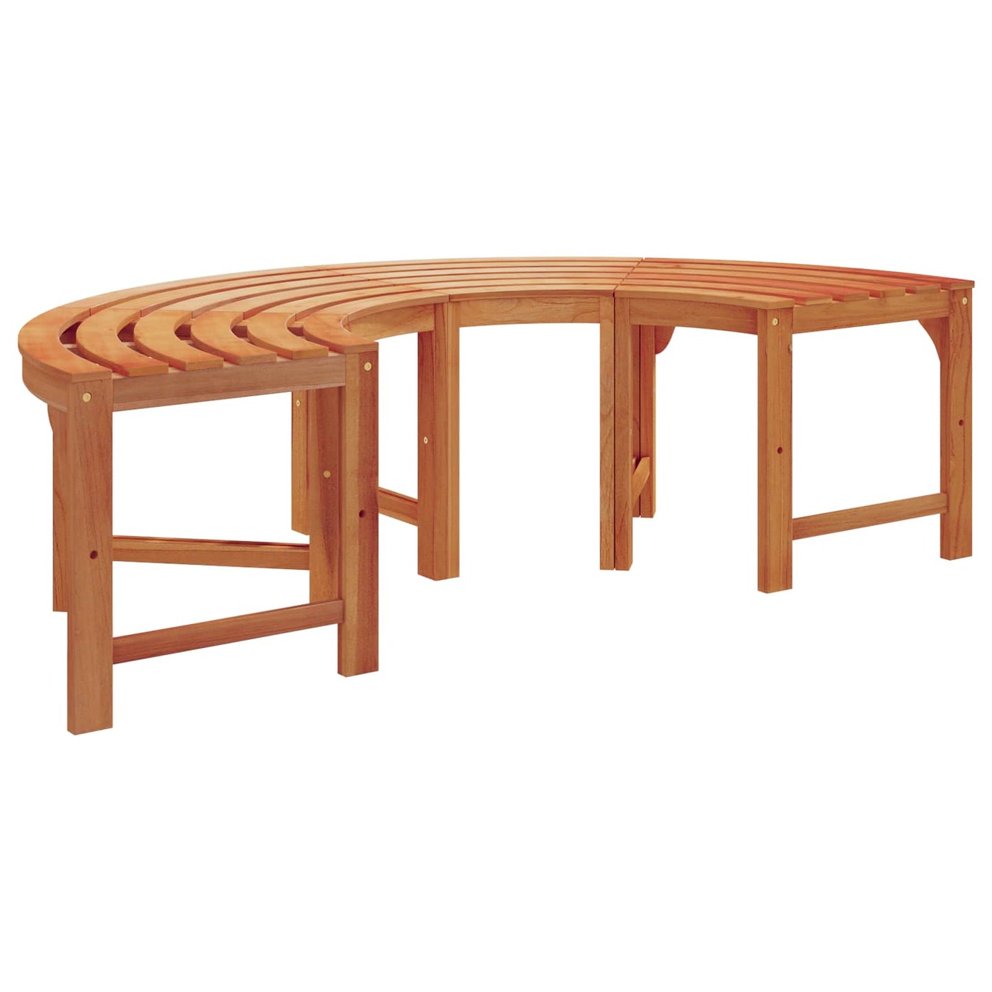 Baumbank 2 pcs Natur 160 x 80 x 45cm Massives Eukalyptus Holz