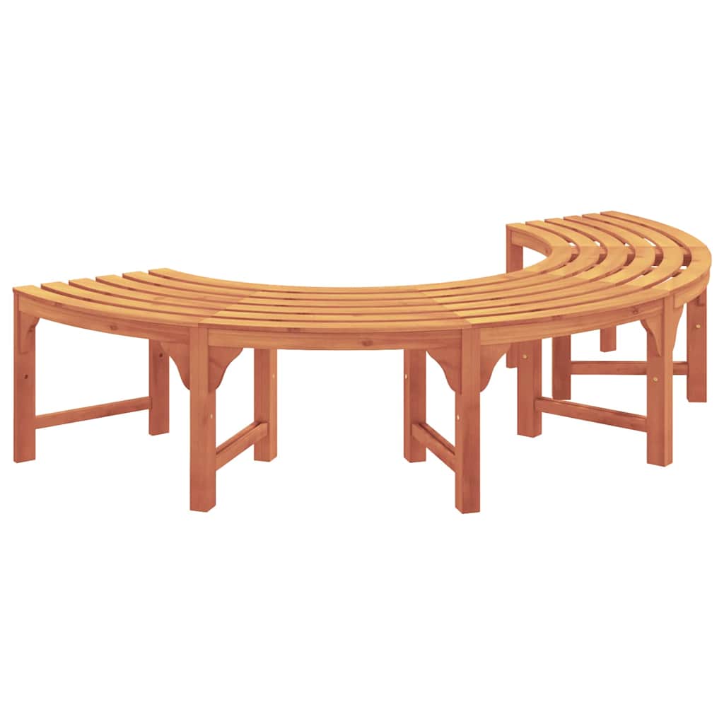 Baumbank 2 pcs Natur 160 x 80 x 45cm Massives Eukalyptus Holz