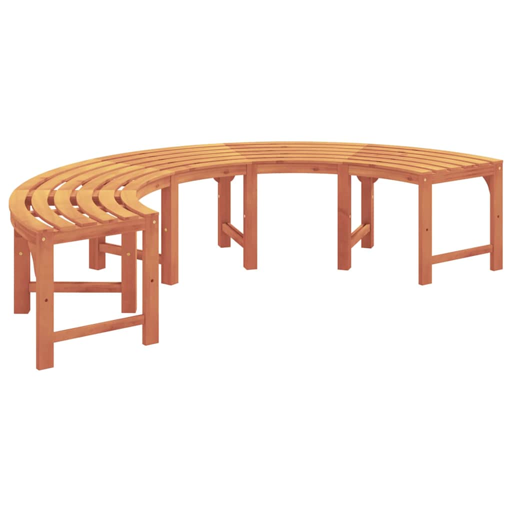 Baumbank 2 pcs Natur 160 x 80 x 45cm Massives Eukalyptus Holz