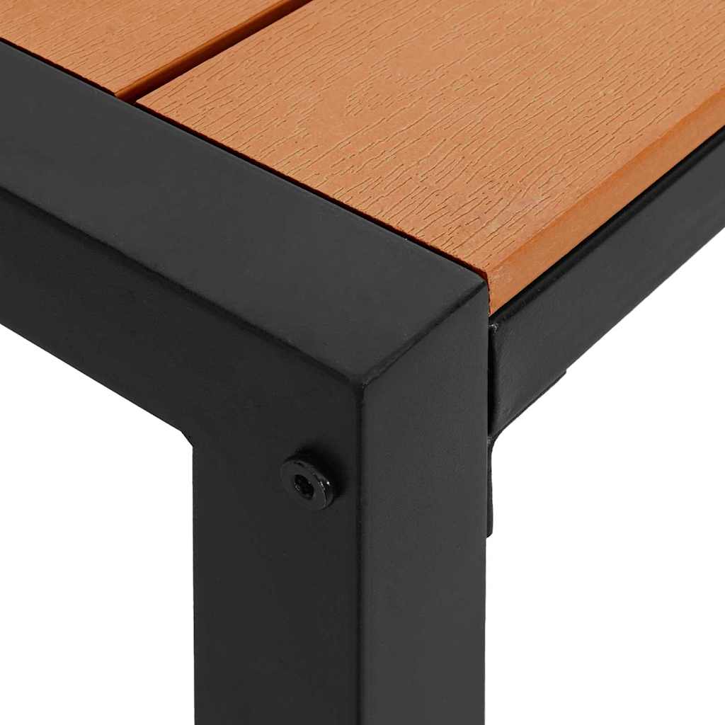Gartenbank Braun 100 x 28 x 45 cm Stahl