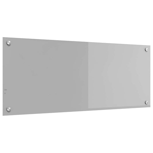 Küchenrückwand Hellgrau 100 x 40 cm Gehärtetes Glas