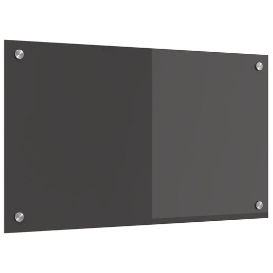 Küchenrückwand Dunkelgrau 70 x 40 cm Gehärtetes Glas