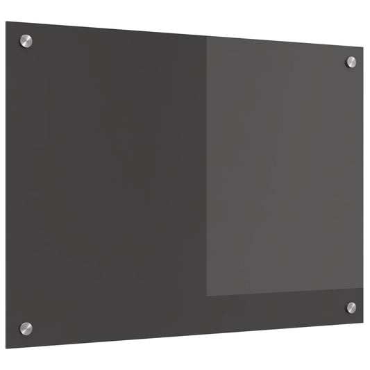 Küchenrückwand Dunkelgrau 70 x 50 cm Gehärtetes Glas