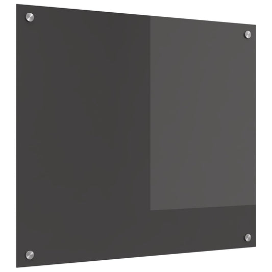 Küchenrückwand Dunkelgrau 70 x 60 cm Gehärtetes Glas