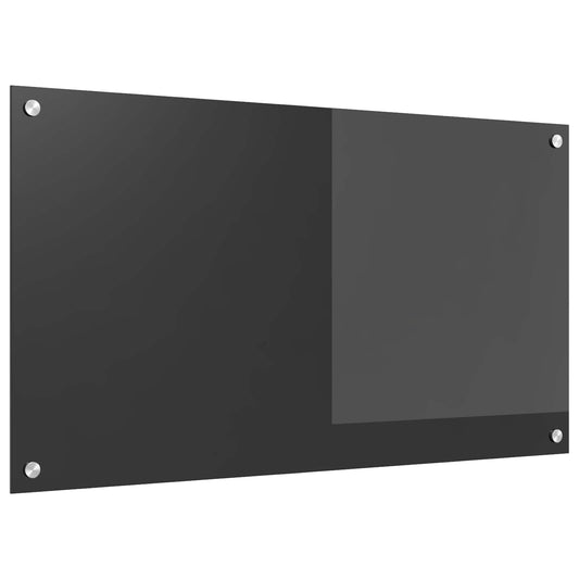 Küchenrückwand Dunkelgrau 90 x 50 cm Gehärtetes Glas