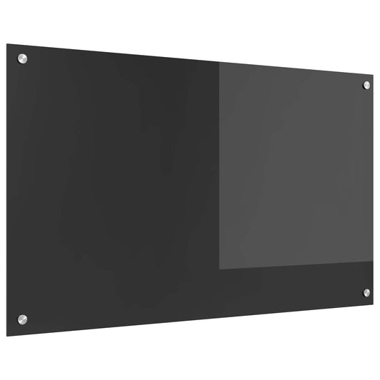 Küchenrückwand Dunkelgrau 100 x 60 cm Gehärtetes Glas