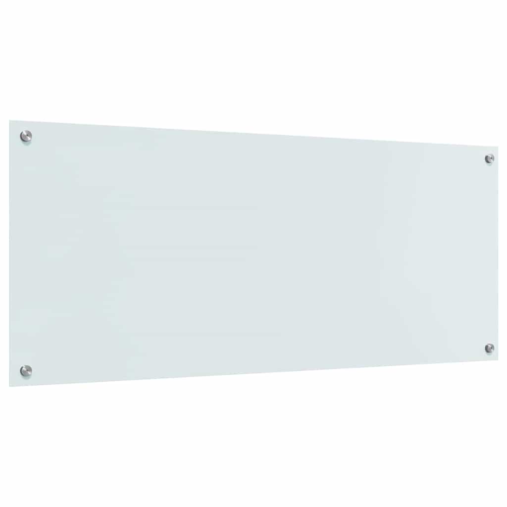 Küchenrückwand Weiß 120 x 50 cm Gehärtetes Glas