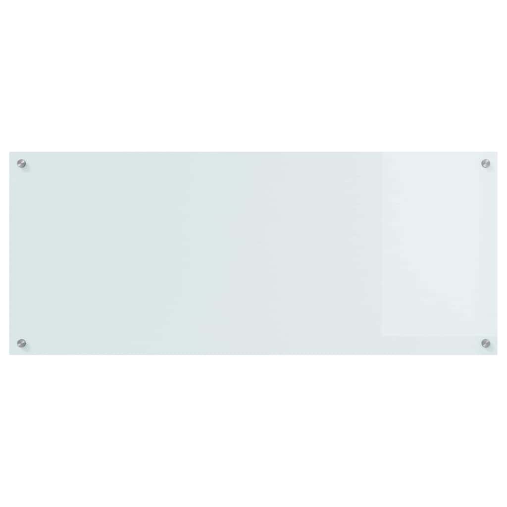 Küchenrückwand Weiß 120 x 50 cm Gehärtetes Glas