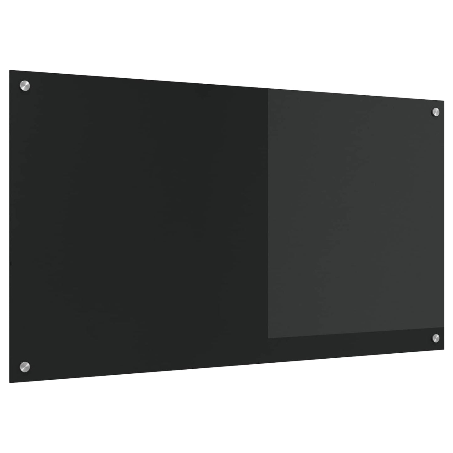 Küchenrückwand Schwarz 110 x 60 cm Gehärtetes Glas