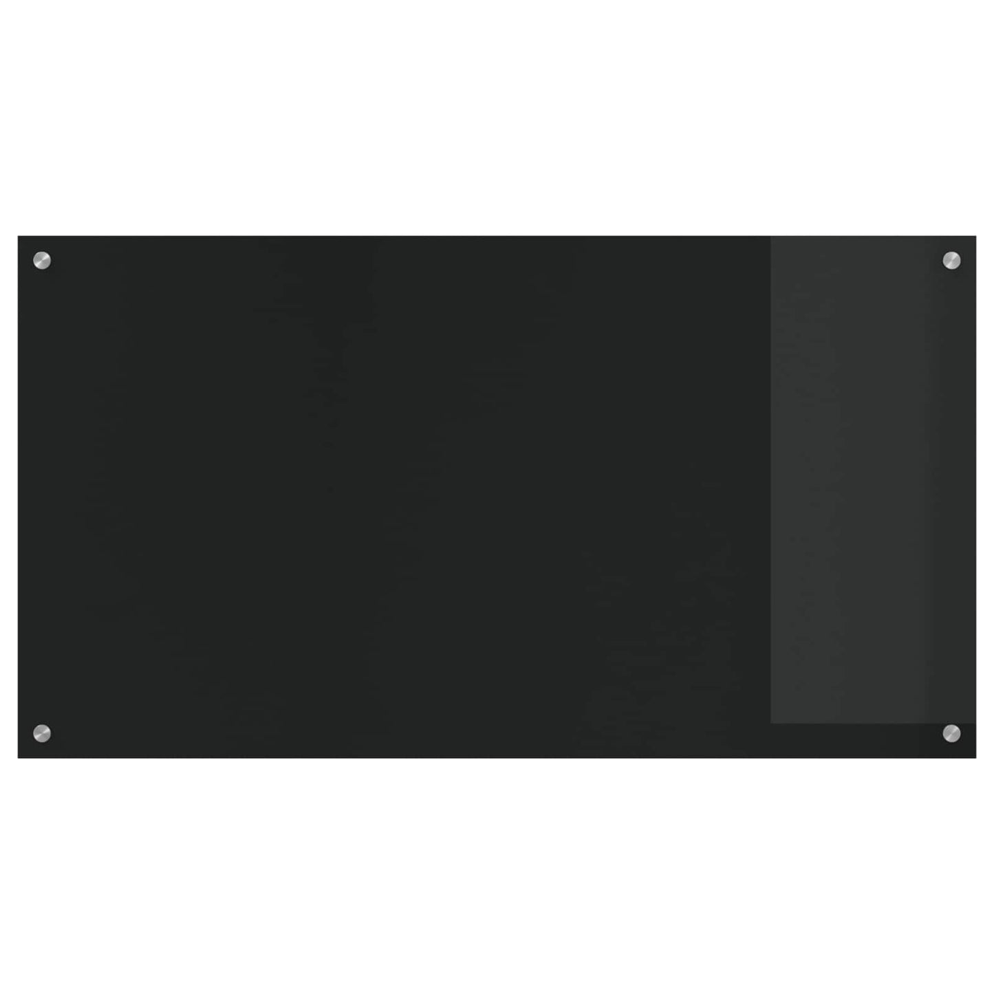 Küchenrückwand Schwarz 110 x 60 cm Gehärtetes Glas
