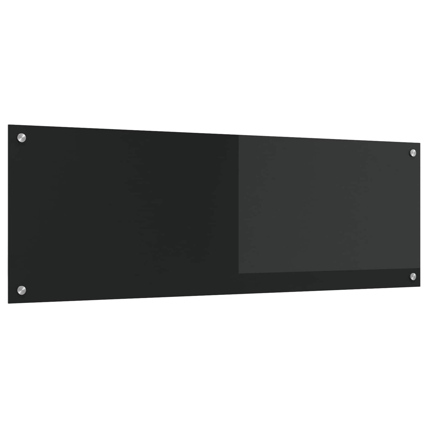 Küchenrückwand Schwarz 120 x 40 x 0,6 cm Gehärtetes Glas
