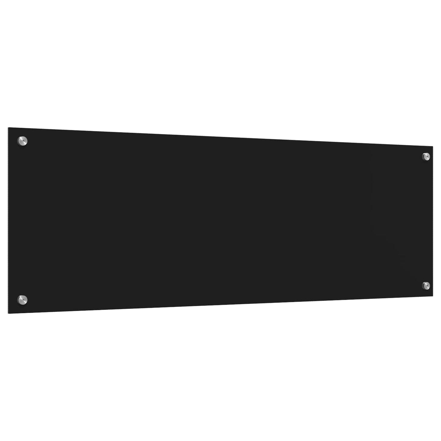 Küchenrückwand Schwarz 120 x 40 x 0,6 cm Gehärtetes Glas