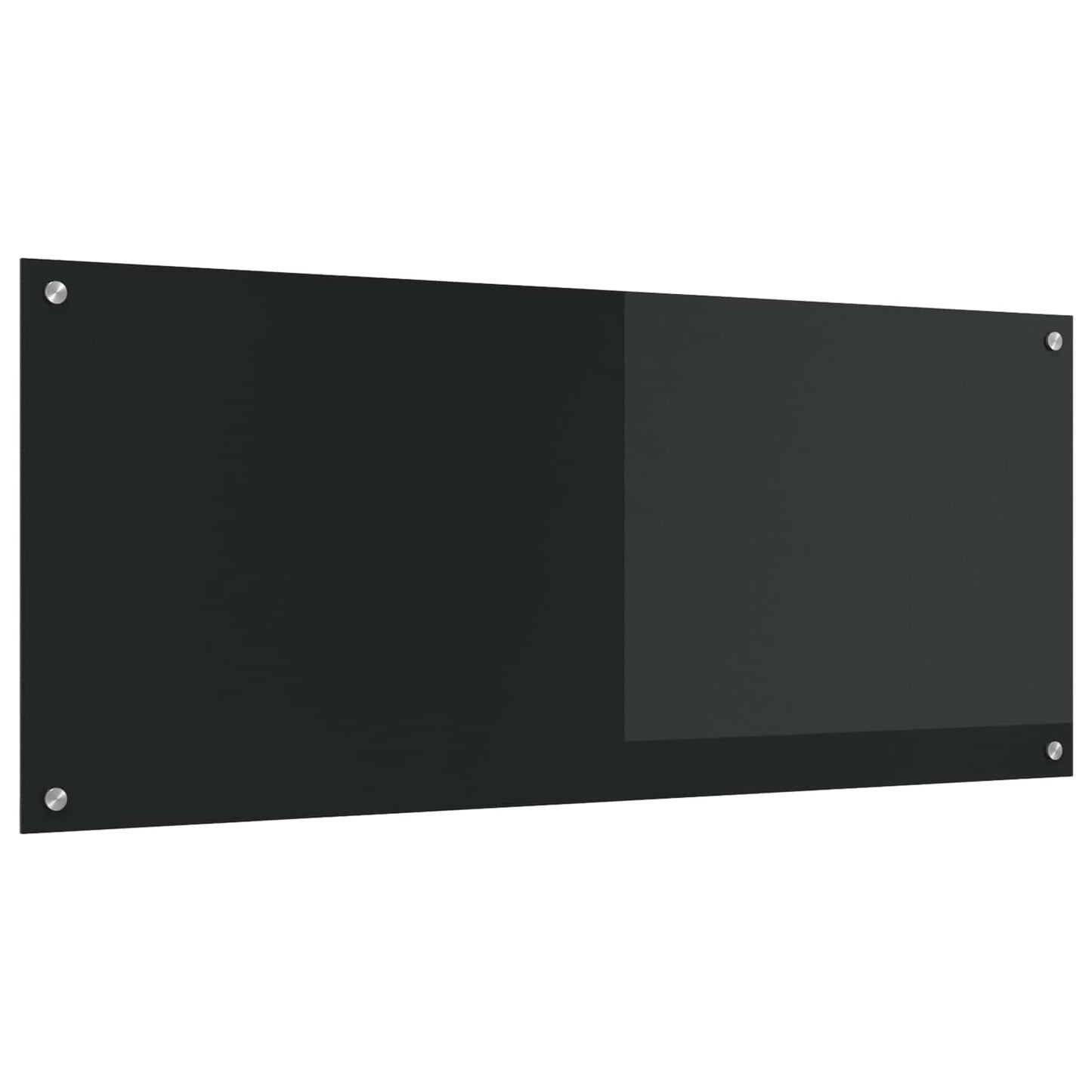 Küchenrückwand Schwarz 120 x 50 cm Gehärtetes Glas