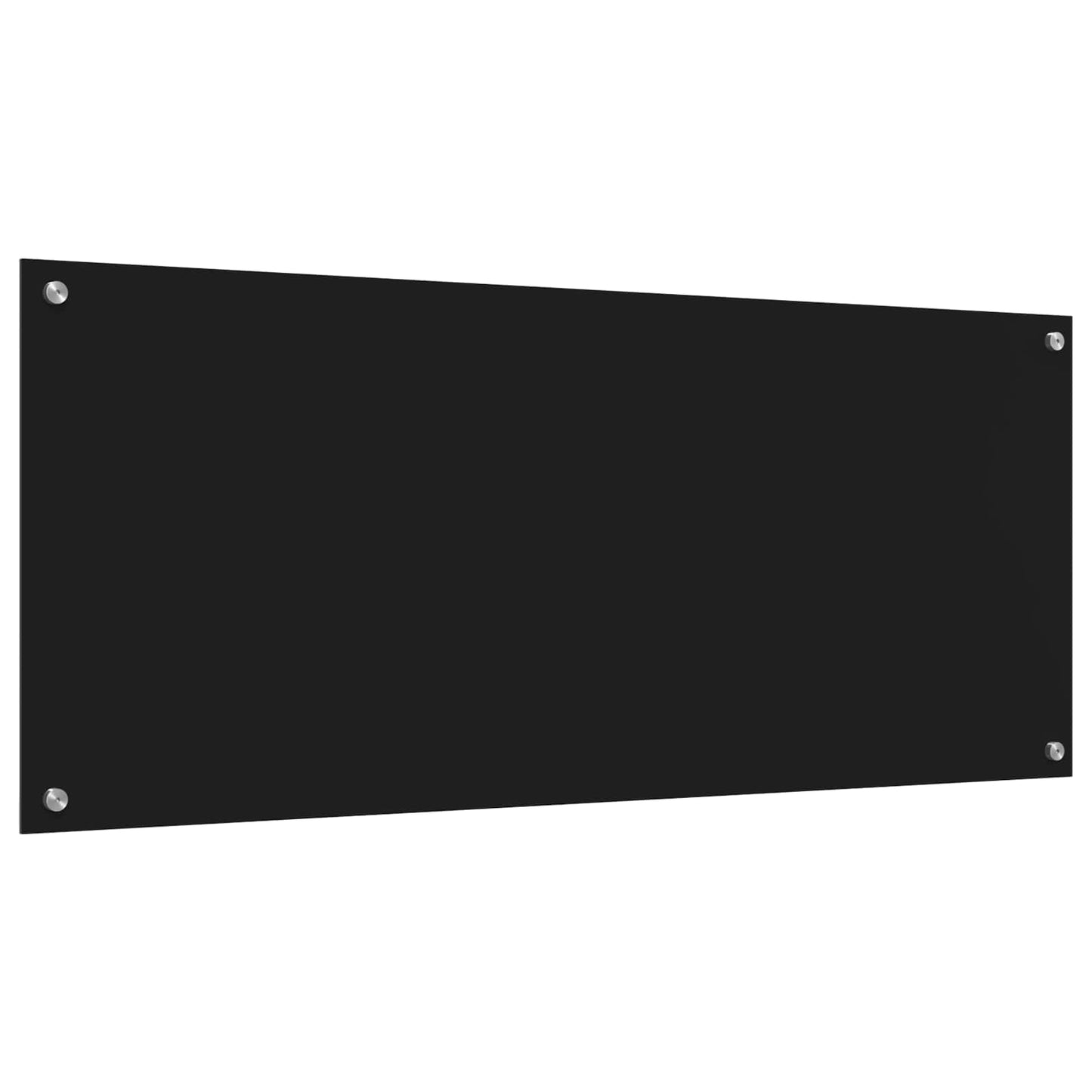 Küchenrückwand Schwarz 120 x 50 cm Gehärtetes Glas