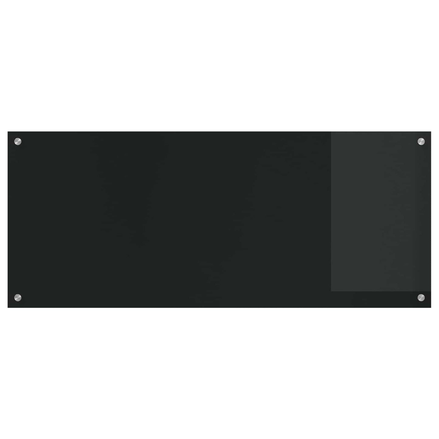 Küchenrückwand Schwarz 120 x 50 cm Gehärtetes Glas