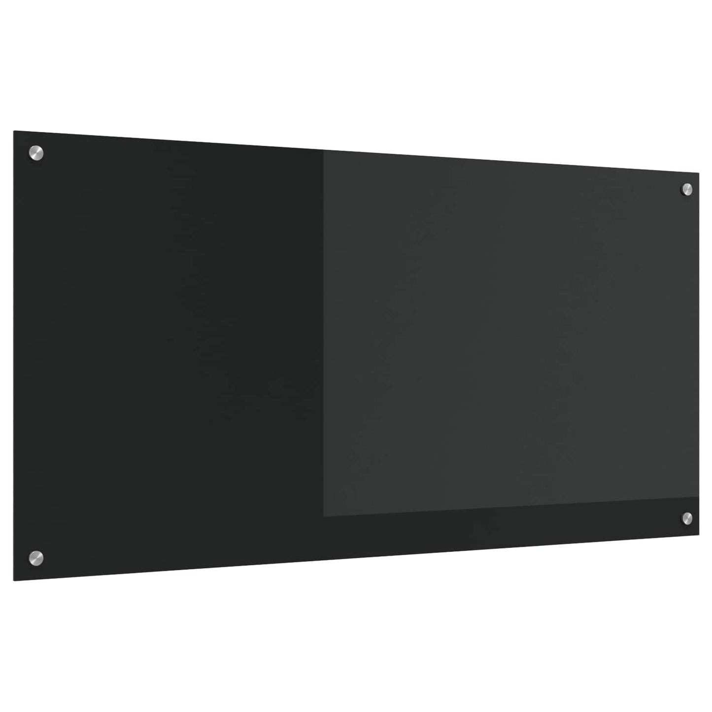 Küchenrückwand Schwarz 120 x 60 x 0,6 cm Gehärtetes Glas
