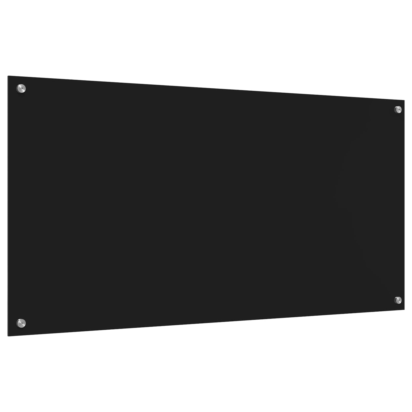 Küchenrückwand Schwarz 120 x 60 x 0,6 cm Gehärtetes Glas