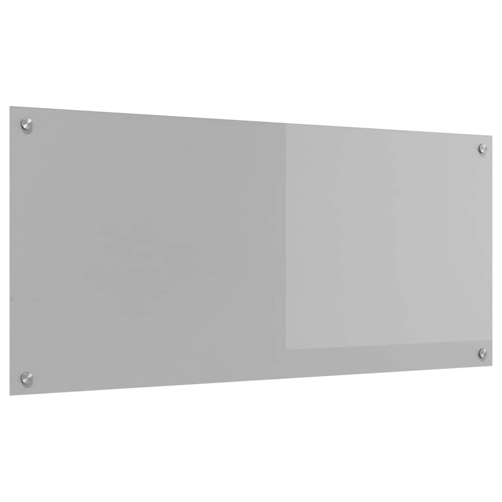 Küchenrückwand Hellgrau 110 x 50 cm Gehärtetes Glas
